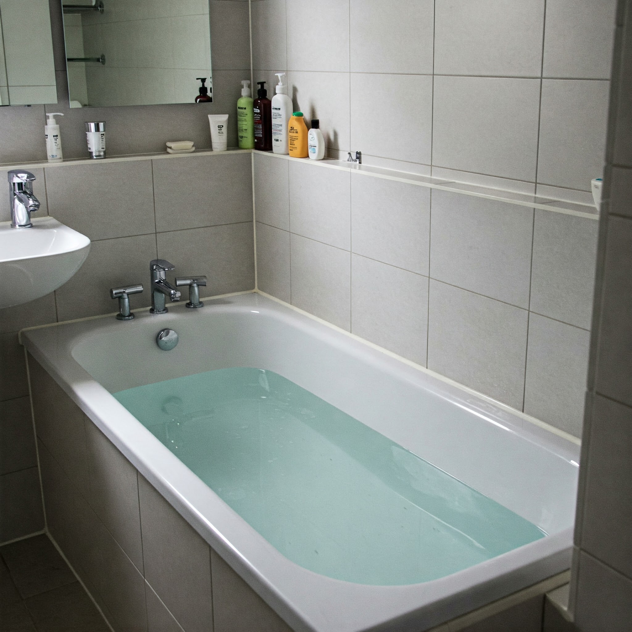 baignoire eau salle de bain