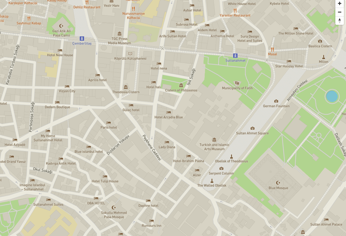 Carte maps.me Istanbul