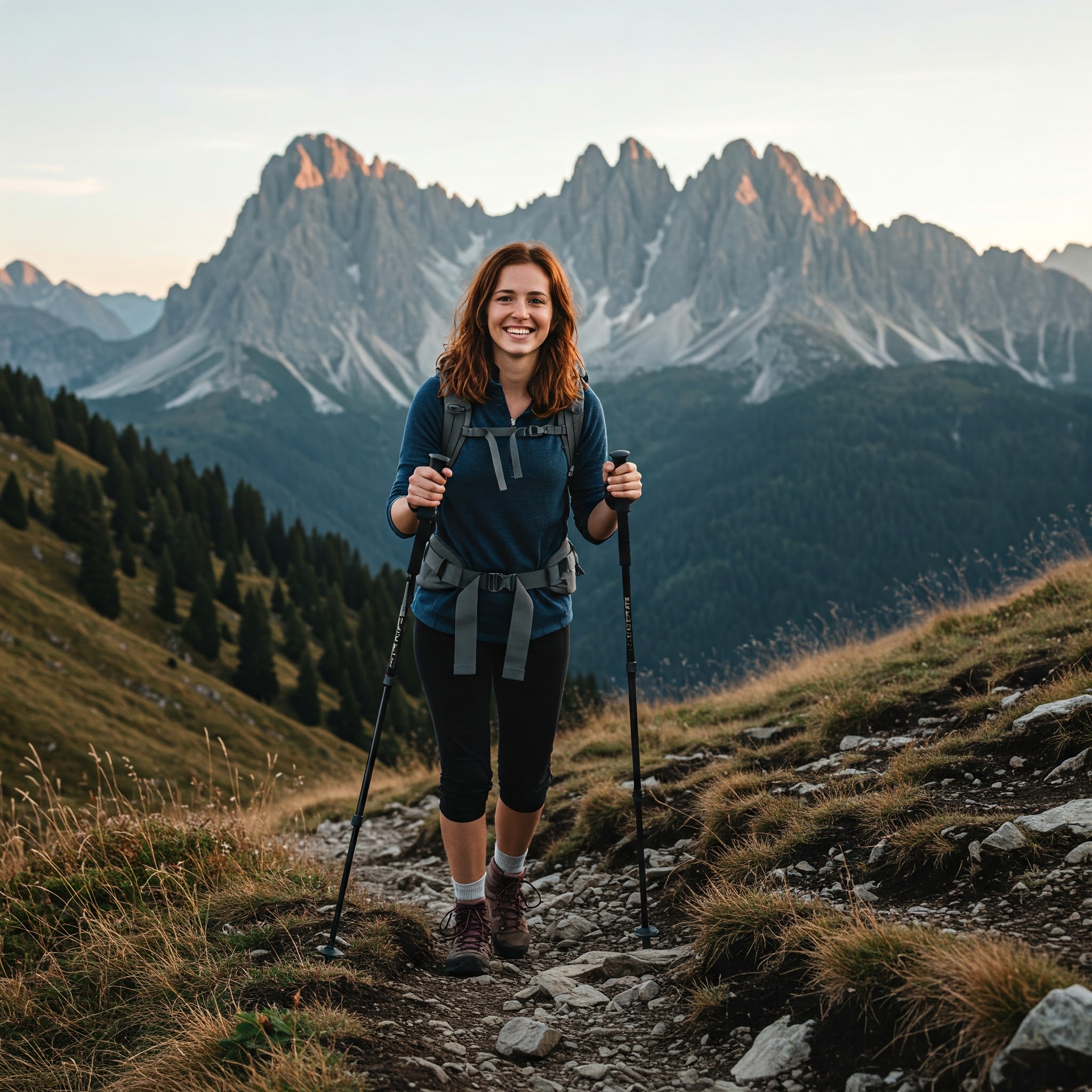femme randonnee montagne