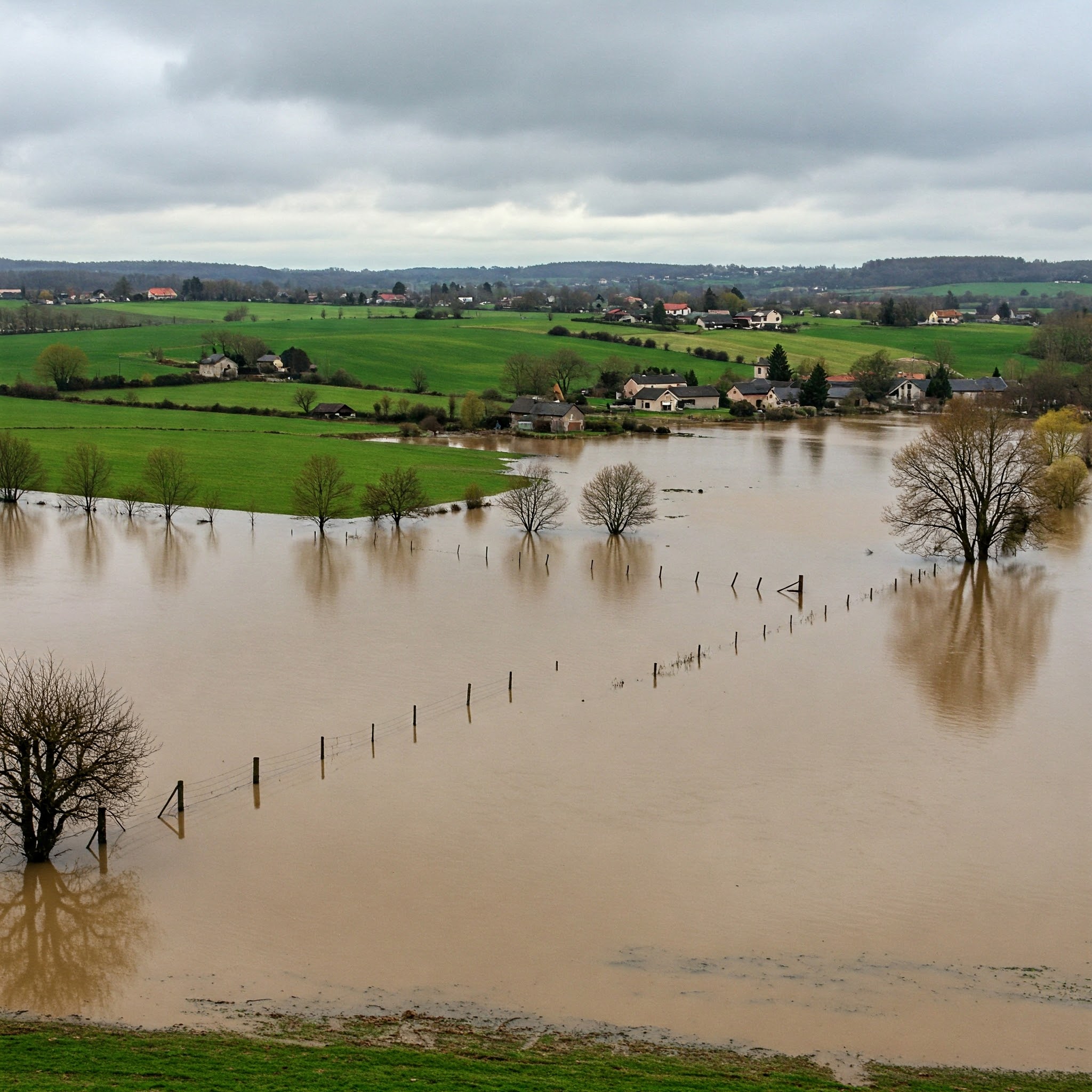 innondation france campagne