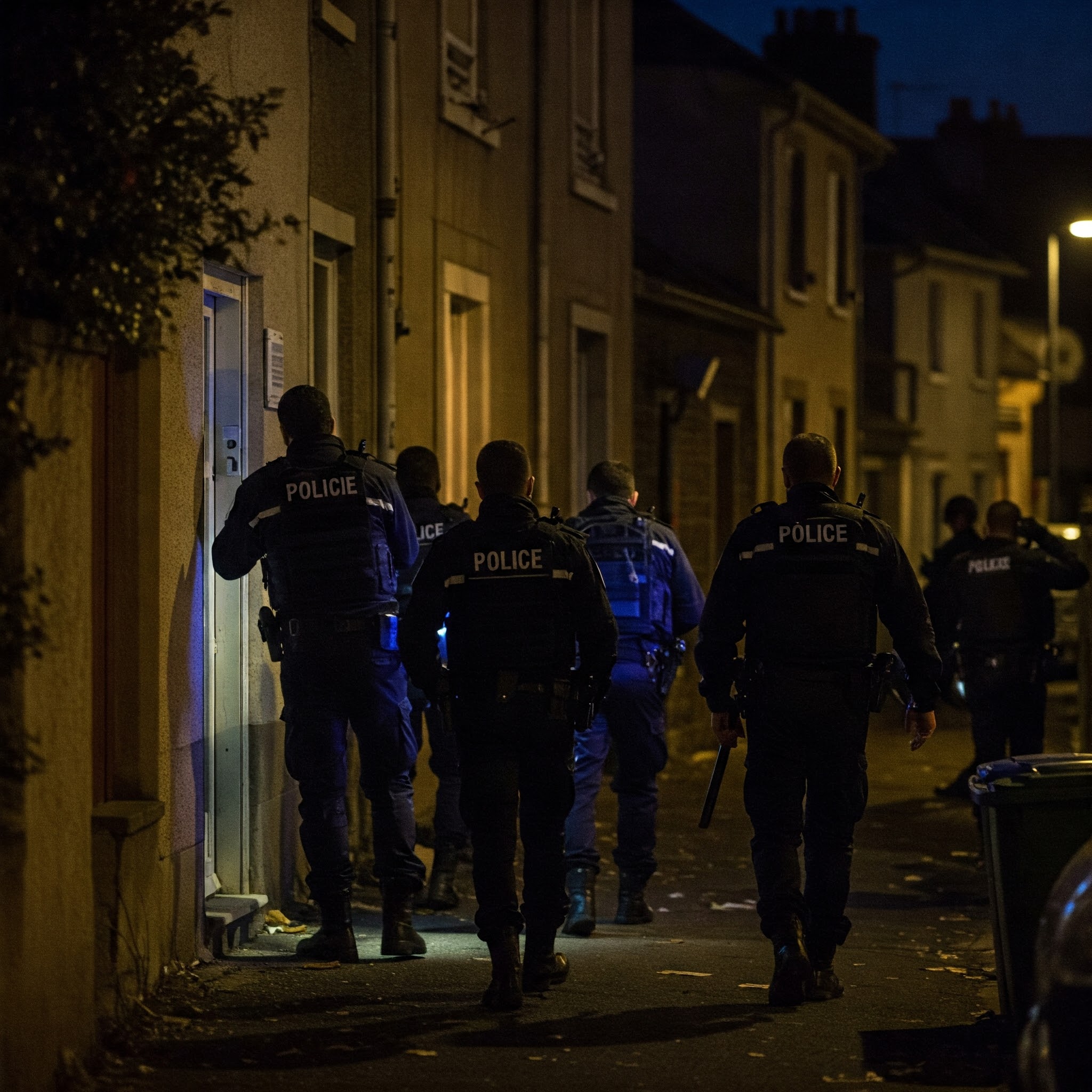 police intervention de nuit cryptomonnaies